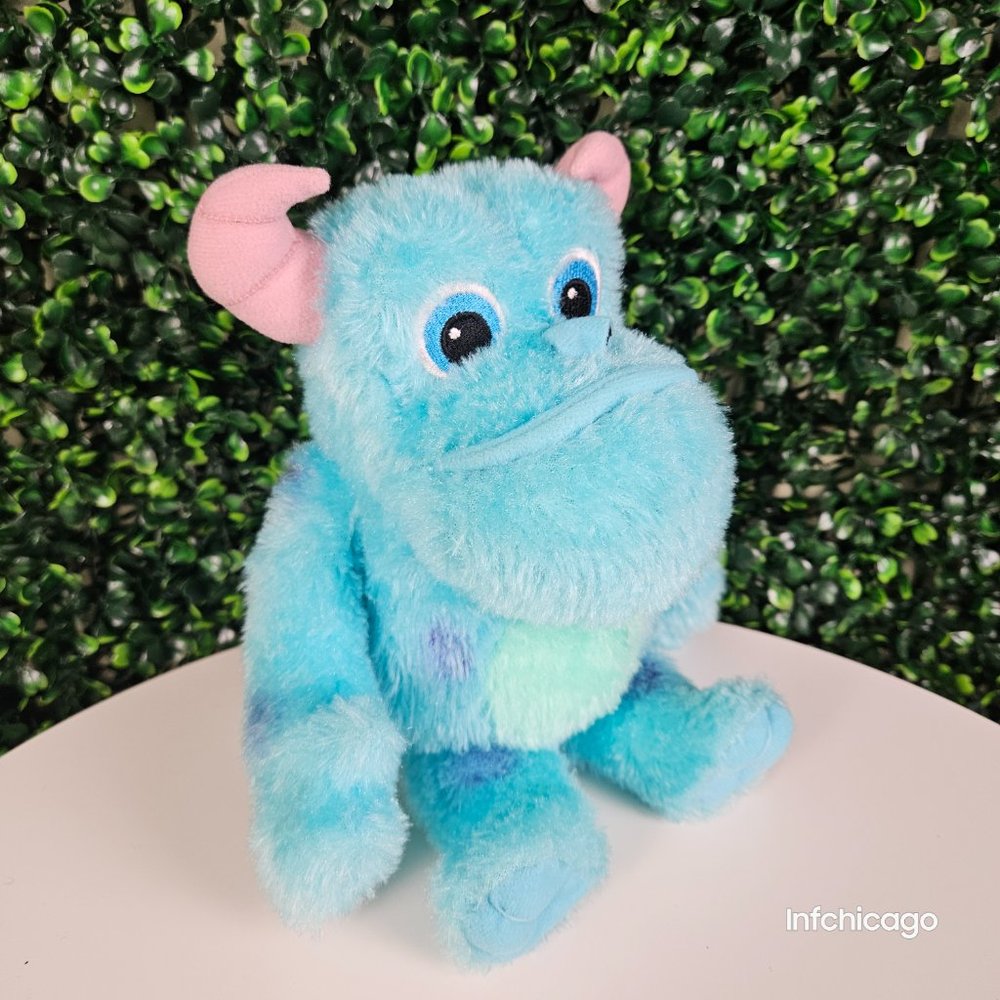 Disney Store Baby Sulley Pixar Monsters Inc 9" Springtime Soft Plush Toy